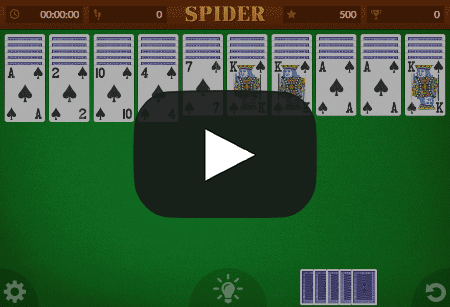 Solitaire City : How to Play Spider Solitaire