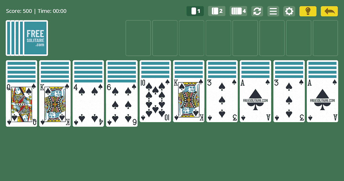 Spider Solitaire 2 Suits Full Screen Infoupdate Spider Solitaire 2 Suits Full Screen Infoupdate